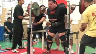 ＋125kg級三土手選手ｽｸﾜｯﾄ400kg