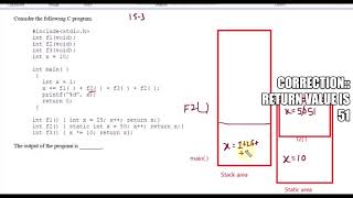 Programming: GATE 2015 Set-3 CS/IT PREVIOUS YEAR SOLUTION