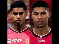 EA Sports FC 24 vs eFootball 2024 Manchester United Player Faces Comparison