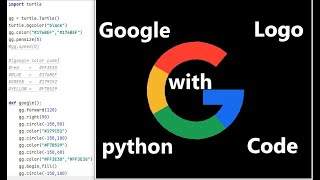 Google Logo With Python Code || Python Programming || #kumarprogrammer