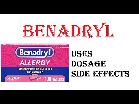 BENADRYL Diphenhydramine | Uses, Dosage, Side Effects - YouTube