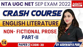 Non- Fictional Prose Part-II | UGC NET English Questions | By Aishwarya Puri