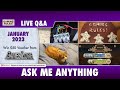 Monthly Live Q&A - Ask Me Anything - January 2023