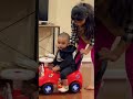 fighting with sister not to show his gundu headshave 😅 kidsreels funny baby cute instagram