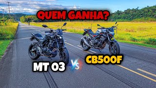 MT-03 VS CB500F | QUEM GANHA ESSA (DUVIDA QUE TODO MUNDO TEM!)