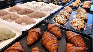 8 Kinds of Homemade Croissant, Bakery Cafe | Korean Street food