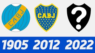 La Evolución del Logo de Boca Juniors | Todos los Emblemas del fútbol de Boca Juniors en la Historia