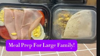 Meal Prepping for my LARGE FAMILY OF 9 #mealprepping #largefamily