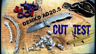 Cut Test: Demko AD20.5 in Ti \u0026 3V! A Tough As Nails Workhorse