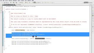 HOW TO CLONE AN OBJECT IN JAVA DEMO