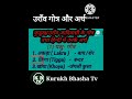 उराँव गोत्र और हिन्दी में अर्थ oraon surname tribal gotra kurukh bhasha short video