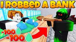 I ROBBED a BANK in Roblox BedWars...