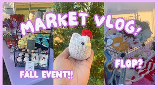 Crochet MARKET VLOG:  Setting Up & Selling + Market Day Recap!