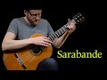 Sarabande - Francis Poulenc (Acoustic Classical Fingerstyle Guitar Cover Old Music Tabs)