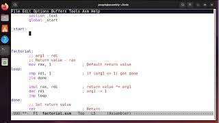 x86-64 Assembly - Factorial - Iterative Approach