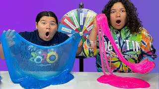 FIX THIS STORE BOUGHT SLIME CHALLENGE! MYSTERY WHEEL EDITION!