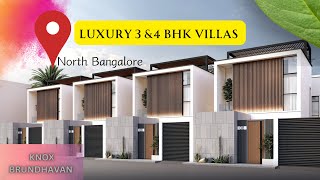 Gated community villas near North Bangalore | Row villas | Upcoming villa projects near Yelahanka.