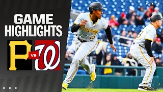 Pirates vs. Nationals Game Highlights (4/4/24) | MLB Highlights