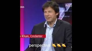 imran khan beautifuly answer a question asked by an indian girl #imrankhan #pti #cricket #indiangirl