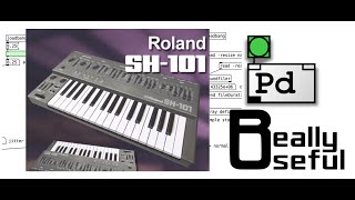 PureData tutorials - rich synthesis (25) - Roland SH-101 (6 - LFO)