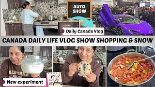 Breakfast Toronto Auto Show \u0026 Shopping Daily Canada Vlog Biggest Snow Storm In Canada, Cook With me