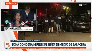 Tohá condena homicidio de niño en Peñaflor