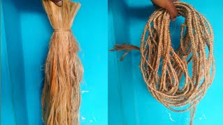 Hand made strong rope from jute | হাতদিয়ে পাট থেকে শক্তিশালী দড়ি তৈরি