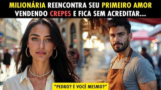 MILIONÁRIA REENCONTRA SEU PRIMEIRO AMOR VENDENDO CREPES E FICA SEM ACREDITAR NAQUELA CENA...