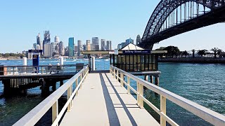 Sydney Walk: Milsons Point Station To Jeffrey St Wharf Kirribilli + Opera House, Harbour Bridge View