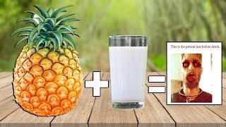 should you mix pineapple and milk?