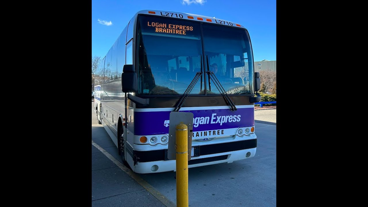 Massport Logan Express: On Board Prevost X3-45 L2710 On The Braintree ...