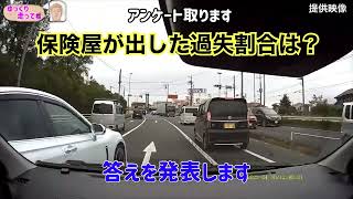 【交通事故】保険屋が出した衝撃の過失割合を発表します