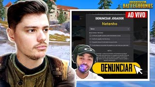 STREAMER ME REPORTOU POR HACKER AO VIVO NO PUBG