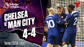 Highlights & Goles: Chelsea v. Manchester City 4-4 | Premier League | Telemundo Deportes