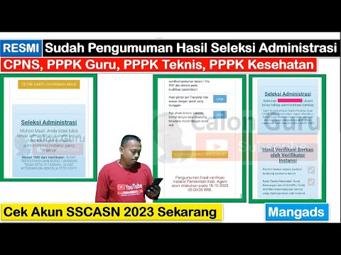 RESMI Sudah Pengumuman Hasil Seleksi Administrasi CPNS Dan PPPK 2023 ...