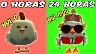 ¡Intenté llegar al NIVEL MÁXIMO en Chicken Gun en 24 HORAS! (PARTE 1)