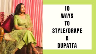 How to style a DUPATTA on SUIT in different ways | 10 Simple dupatta drapes | Archana Ranjan