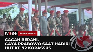 Tampil Gagah dengan Baret Merah, Prabowo Hadiri HUT ke-72 Kopassus | Kabar Pemilu tvOne