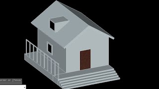 How do i Design gable roof in Autocad 3d, Autocad 3d modeling