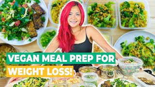 Vegan High Protein Meal Prep For Weight Loss! (Budget Friendly Plant Based Meals)