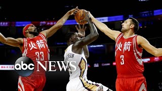 NBA commissioner weighs in on China, Hong Kong controversy l ABC News