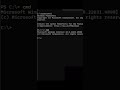 1 Minute IT Quickly switch from command prompt to PowerShell and back again #shorts
