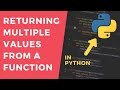 Return Multiple Values From A Function In Python  - 1 Minute Tutorial #shorts