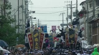 岸和田だんじり祭り2015年9月6日試験曳き