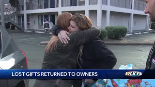 Louisville family reunited with lost Christmas gifts