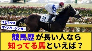 【競馬】競馬歴15年以上の人達ならほとんど知ってる競走馬は？