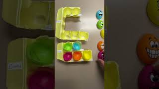 Octahedral d orbital splitting with plastic eggs