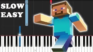 Minecraft Theme Sweden (C418)(SLOW EASY PIANO TUTORIAL)