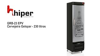 CERVEJA GELADA? Cervejeira Gelopar 230 Litros Cinza Beer Porta Cega (GRB-23 E GW)