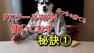 トレードツールWAN　使いこなす秘訣①